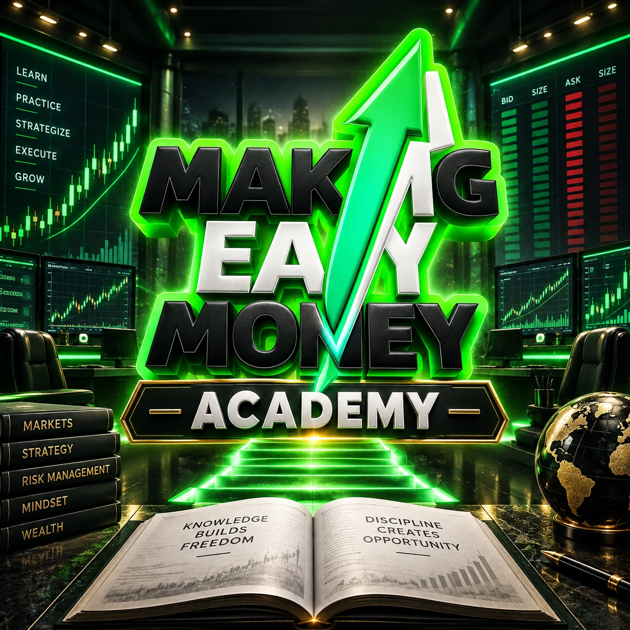 Making Easy Money Academy: learn, practice, strategize, execute, grow